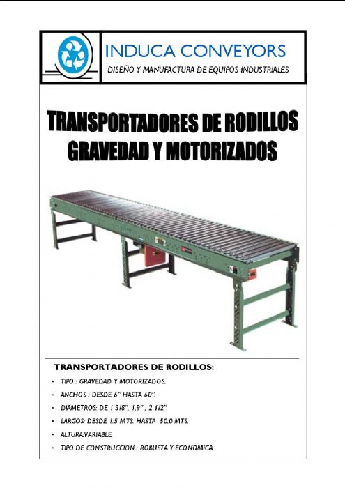 TRANSPORTADOR DE RODILLOS 